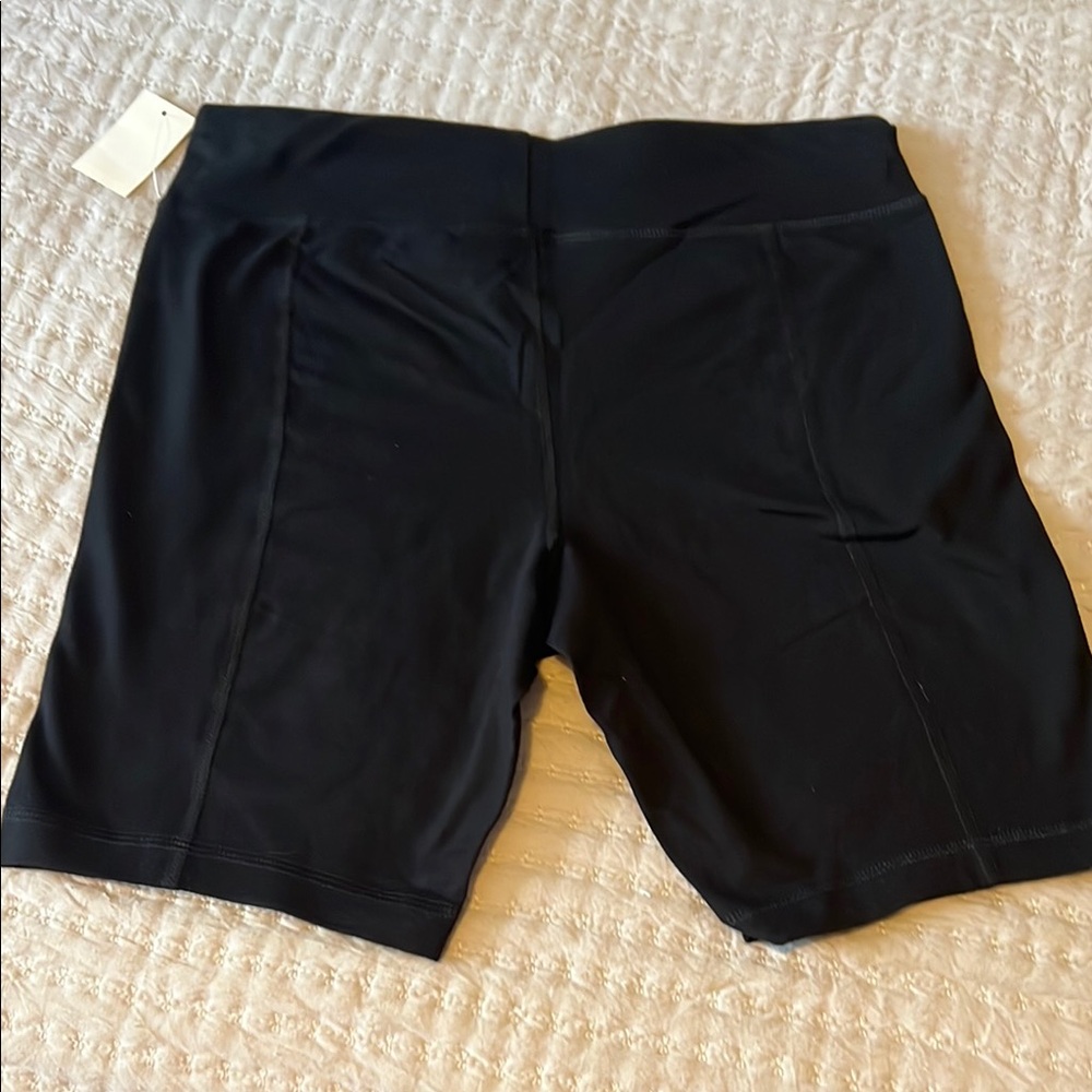 Black Women's Work Out Athleisure Shorts M